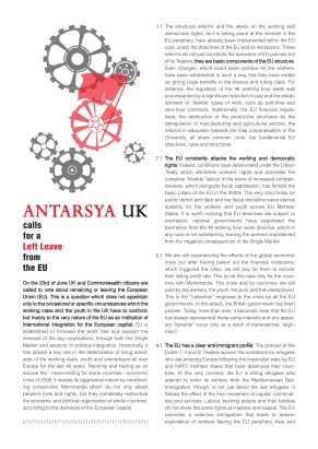 Antarsya UK LEXIT campaign